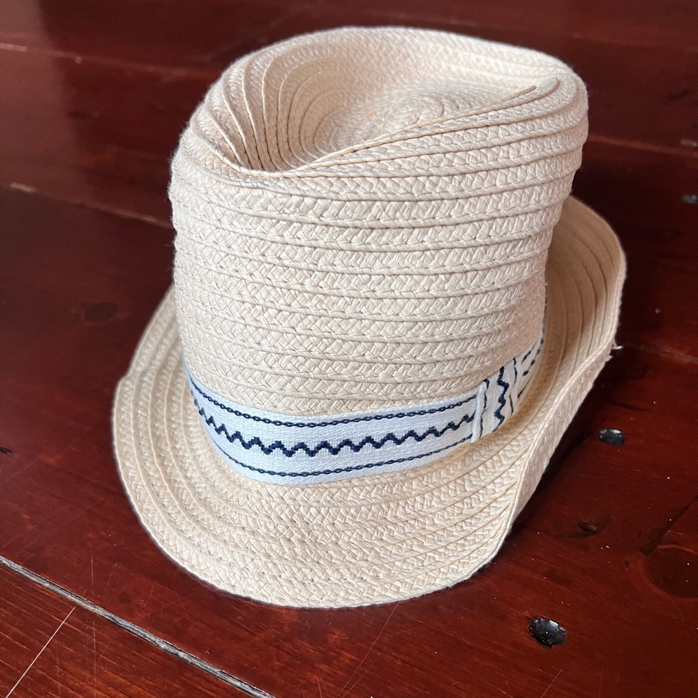 Straw kids fedora hat 2-4t